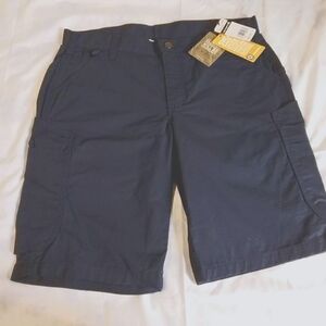 Carthartt women navy blue cargo shorts